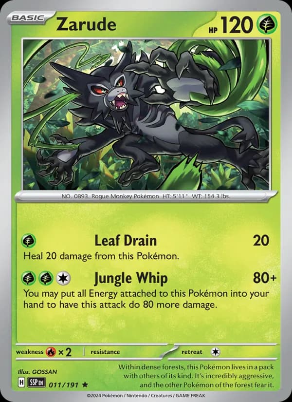 Zarude 011/191, Surging Sparks