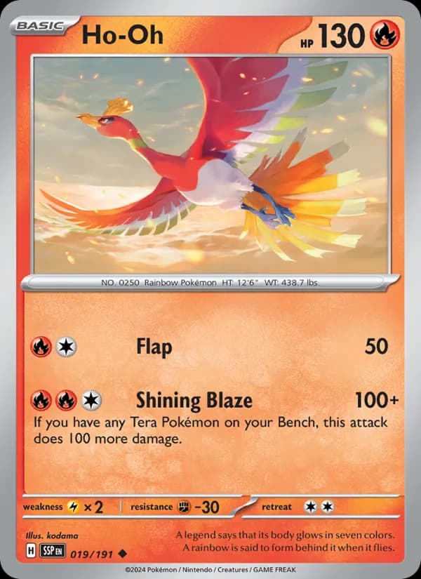 Ho-Oh 019/191, Surging Sparks
