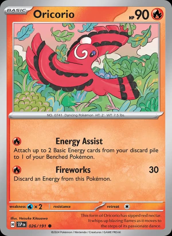 Oricorio 026/191, Surging Sparks