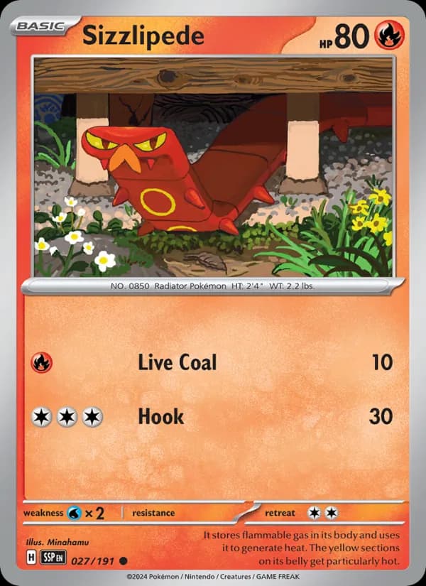 Sizzlipede 027/191, Surging Sparks
