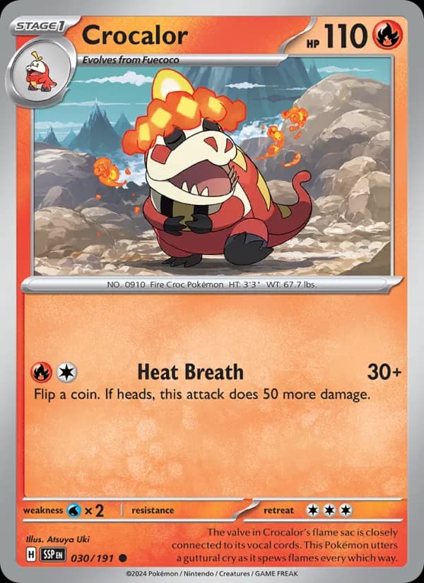 Crocalor 030/191, Surging Sparks
