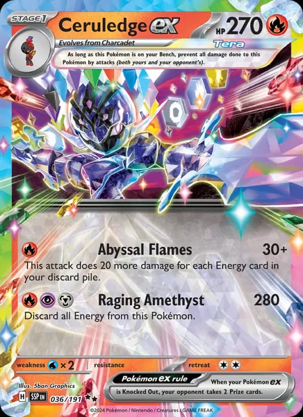 Ceruledge ex 036/191, Surging Sparks