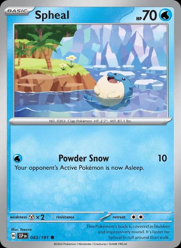 Spheal 043/191, Surging Sparks