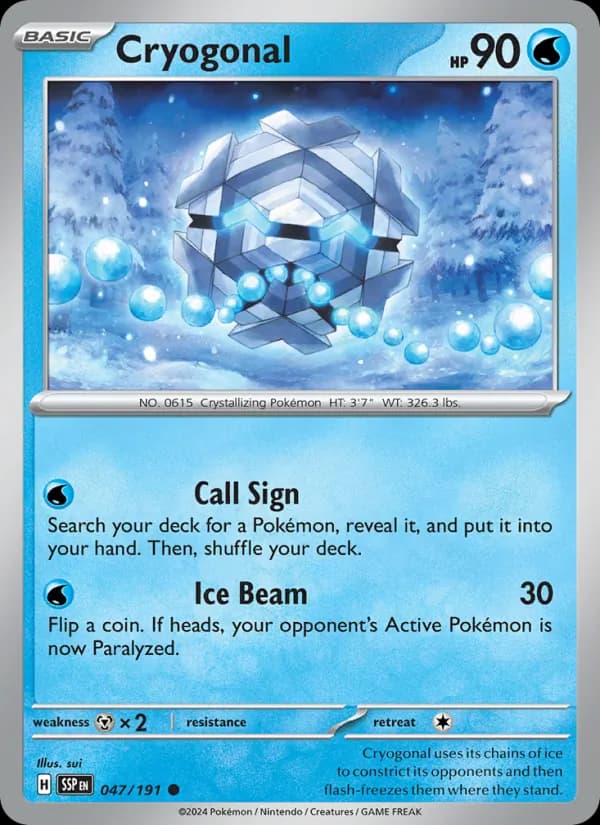 Cryogonal 047/191, Surging Sparks