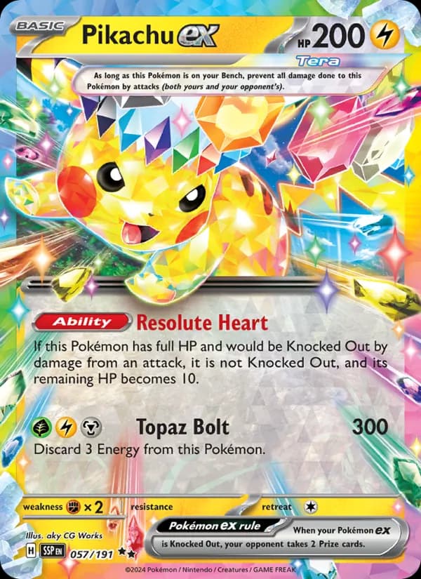 Pikachu ex 057/191, Surging Sparks