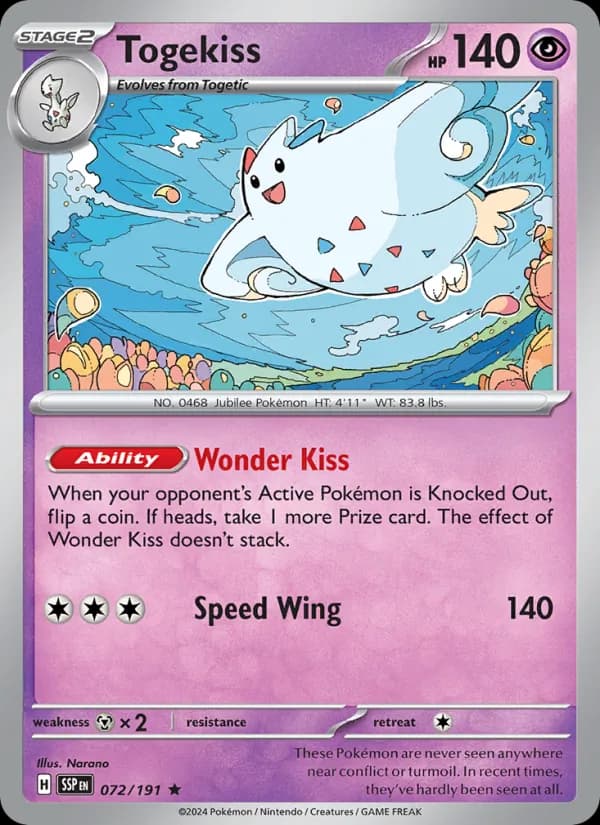 Togekiss 072/191, Surging Sparks