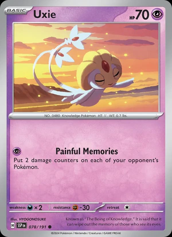 Uxie 078/191, Surging Sparks