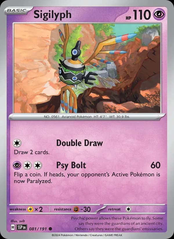 Sigilyph 081/191, Surging Sparks