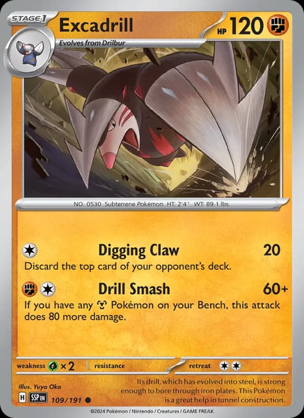 Excadrill 109/191, Surging Sparks