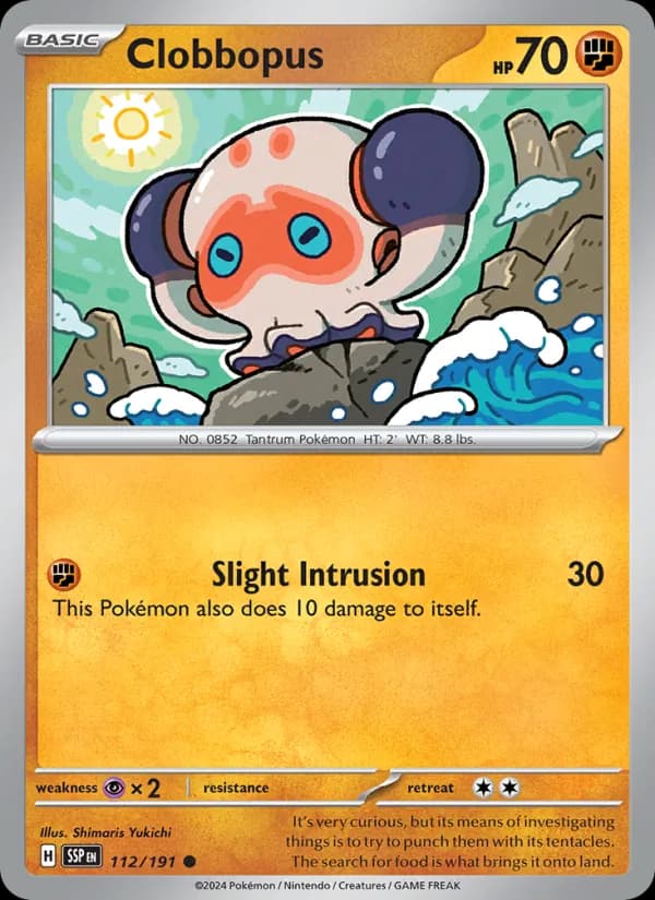 Clobbopus 112/191, Surging Sparks