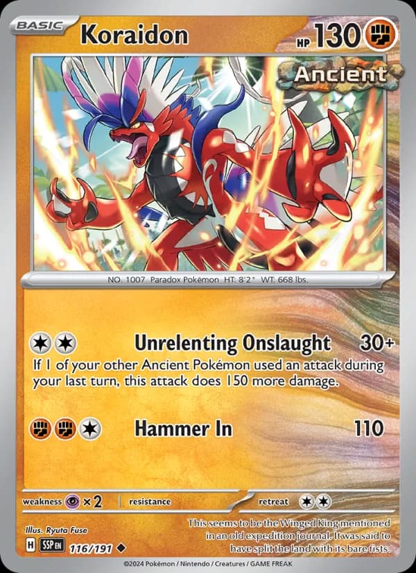 Koraidon 116/191, Surging Sparks