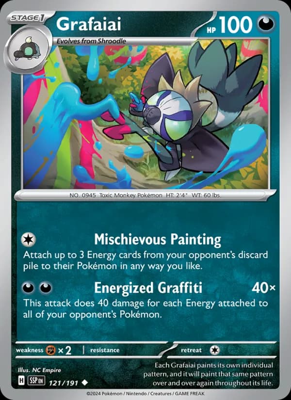 Grafaiai 121/191, Surging Sparks