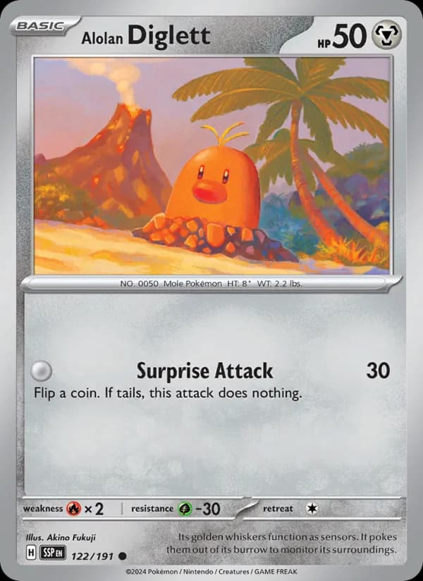 Alolan Diglett 122/191, Surging Sparks