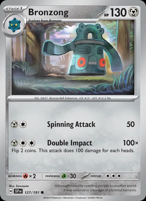 Bronzong 127/191, Surging Sparks