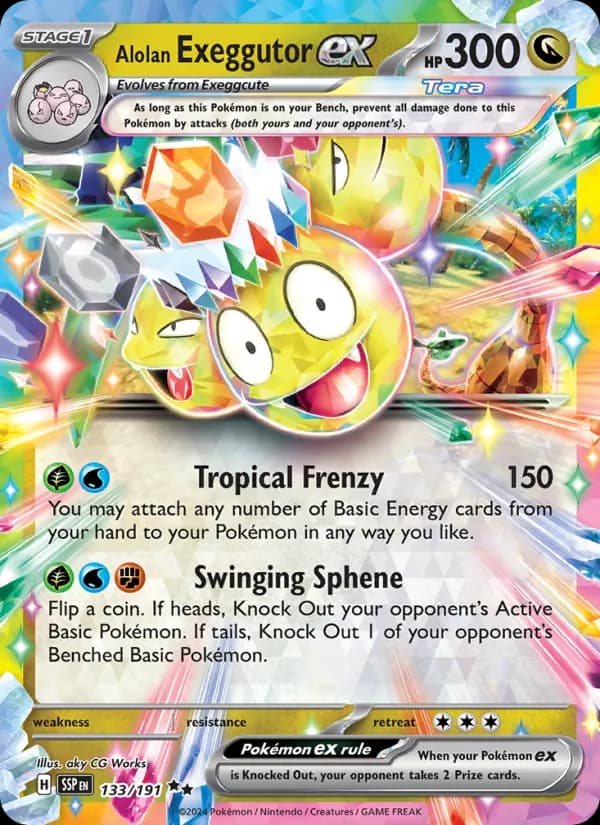 Alolan Exeggutor ex 133/191, Surging Sparks