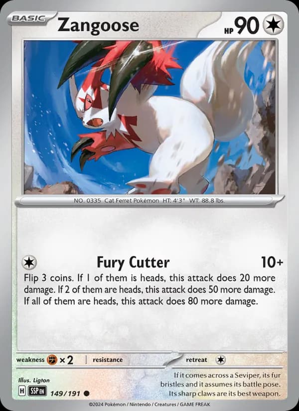 Zangoose 149/191, Surging Sparks