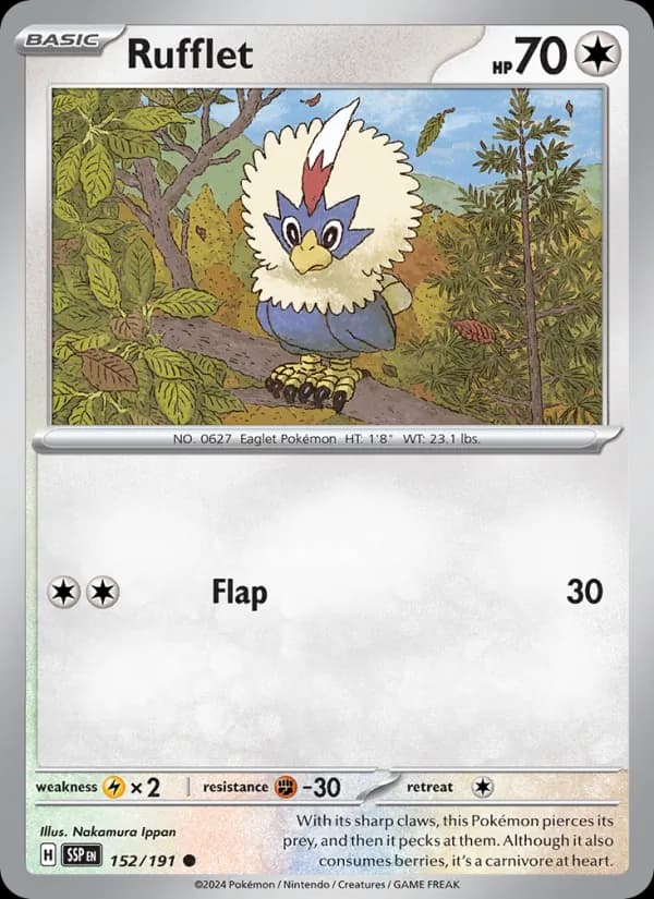 Rufflet 152/191, Surging Sparks