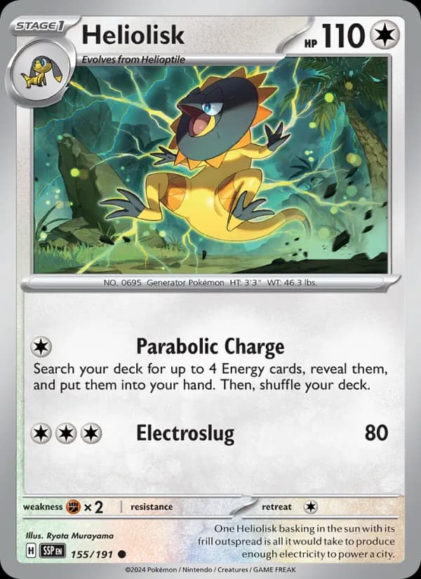 Heliolisk 155/191, Surging Sparks