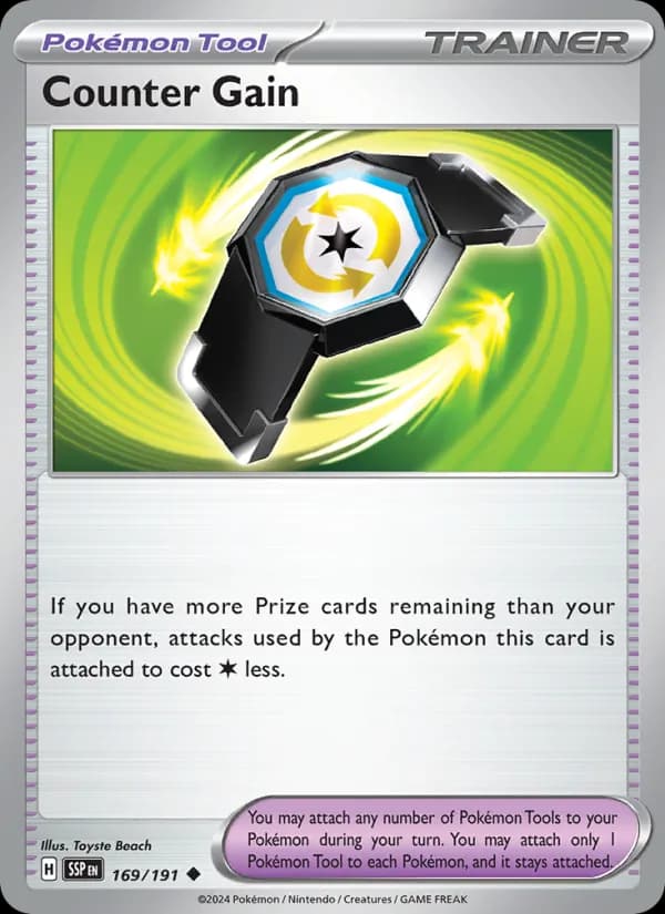 Counter Gain 169/191, Surging Sparks