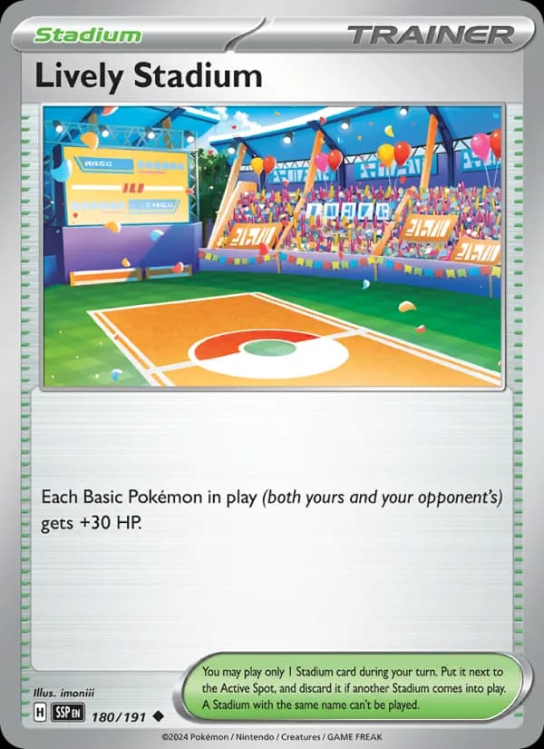 Lively Stadium 180/191, Surging Sparks