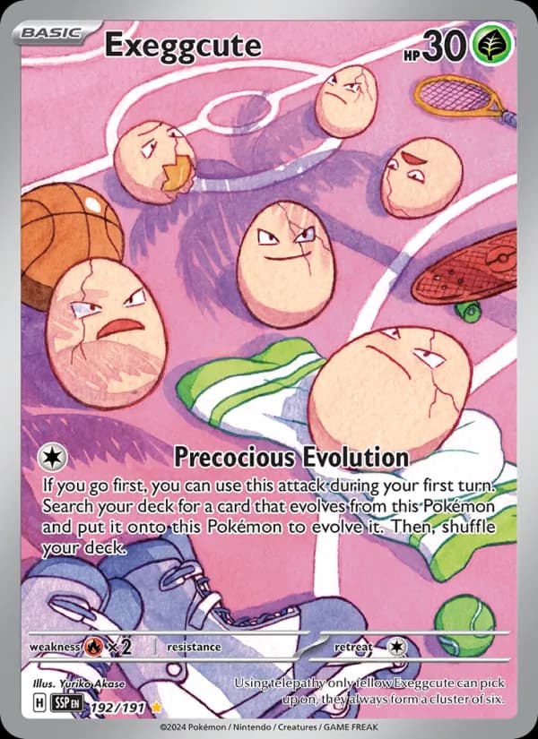 Exeggcute 192/191, Surging Sparks