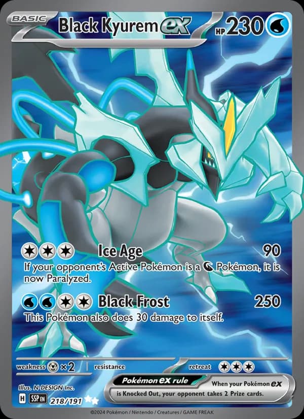 Black Kyurem ex 218/191, Surging Sparks