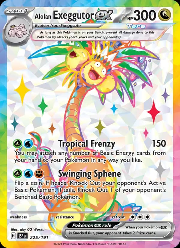 Alolan Exeggutor ex 225/191, Surging Sparks