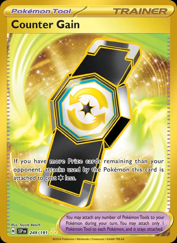 Counter Gain 249/191, Surging Sparks