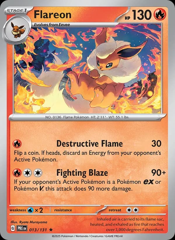 Flareon 013/131, Prismatic Evolutions