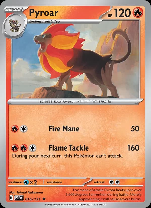 Pyroar 016/131, Prismatic Evolutions