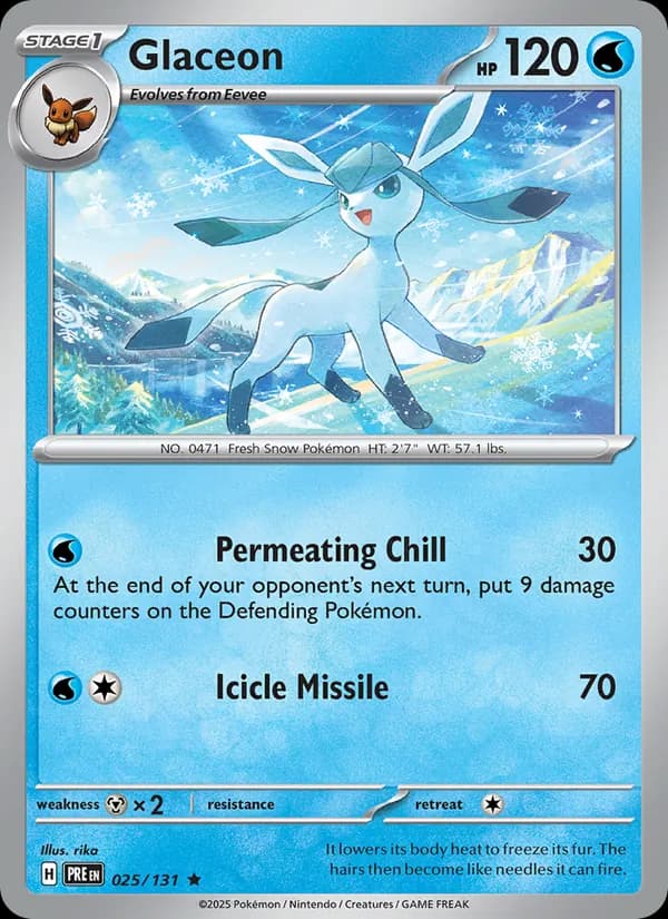 Glaceon 025/131, Prismatic Evolutions