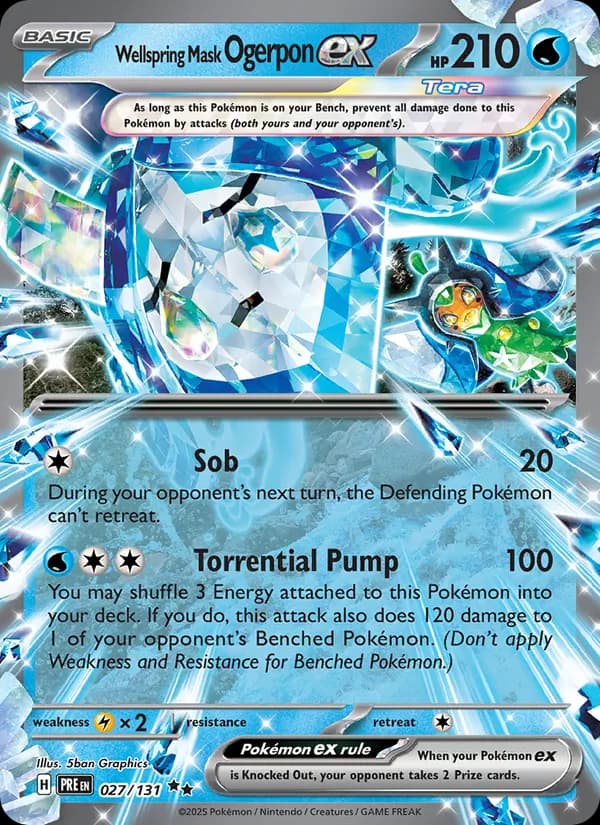 Wellspring Mask Ogerpon ex 027/131, Prismatic Evolutions