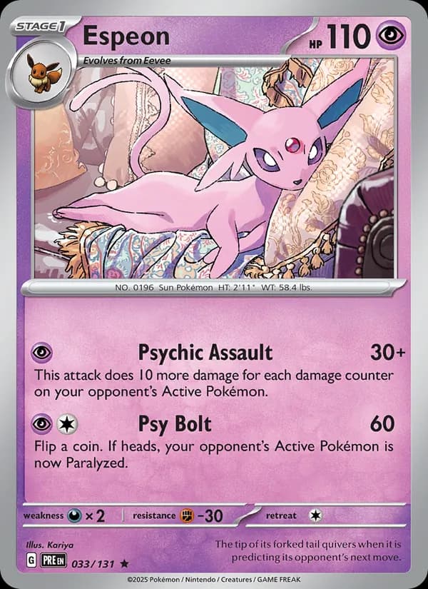 Espeon 033/131, Prismatic Evolutions