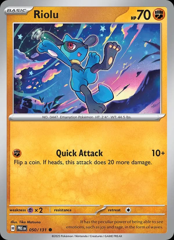 Riolu 050/131, Prismatic Evolutions