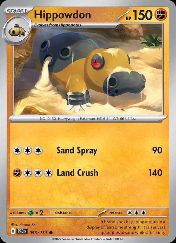 Hippowdon 053/131, Prismatic Evolutions