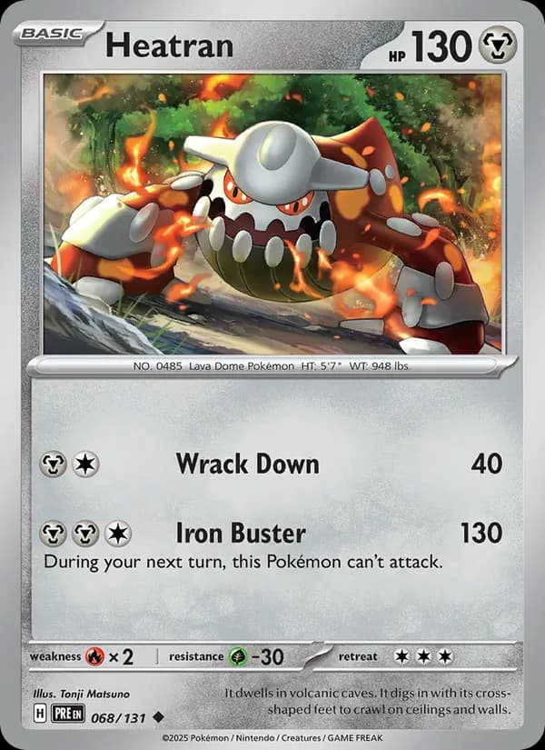 Heatran 068/131, Prismatic Evolutions