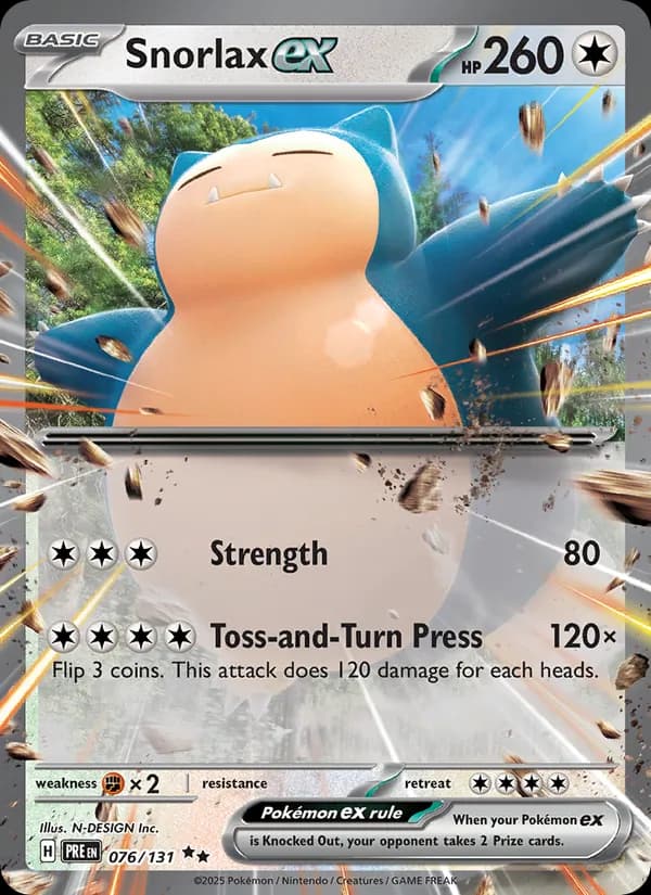 Snorlax ex 076/131, Prismatic Evolutions