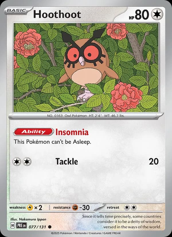 Hoothoot 077/131, Prismatic Evolutions