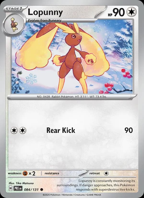 Lopunny 084/131, Prismatic Evolutions