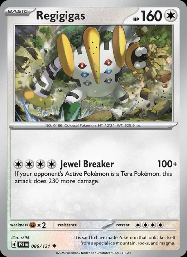 Regigigas 086/131, Prismatic Evolutions