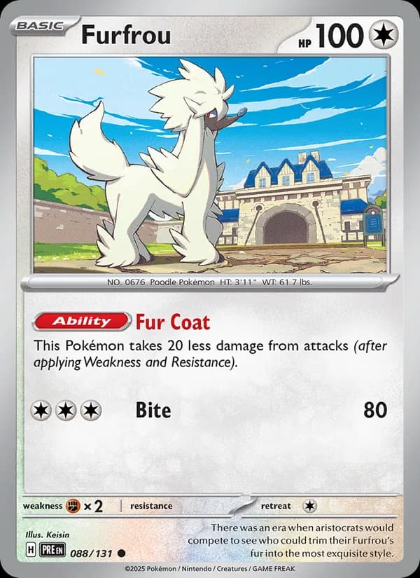 Furfrou 088/131, Prismatic Evolutions
