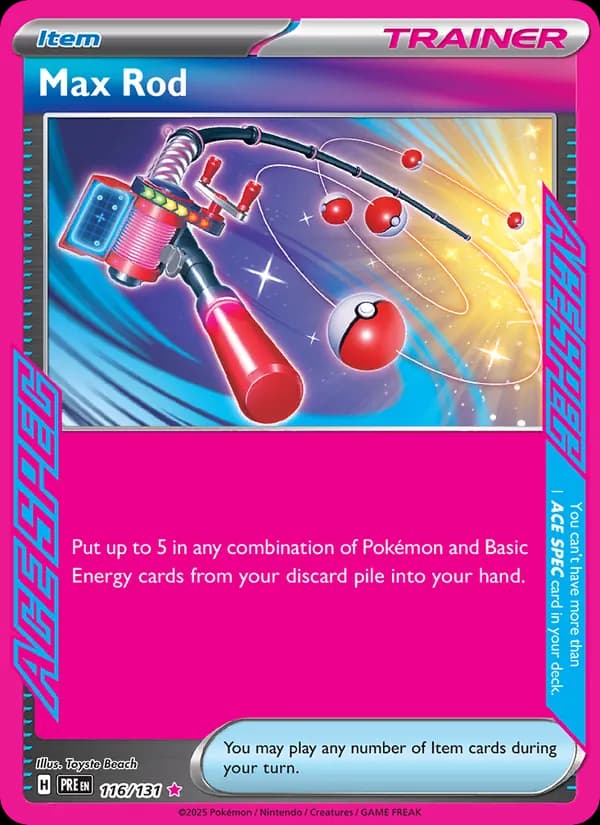 Max Rod 116/131, Prismatic Evolutions