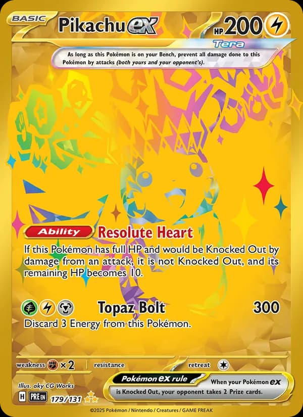 Pikachu ex 179/131, Prismatic Evolutions