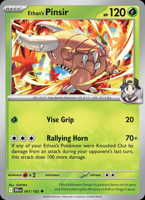 Ethan's Pinsir 001/182, Destined Rivals