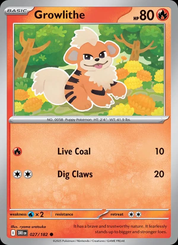 Growlithe 027/182, Destined Rivals