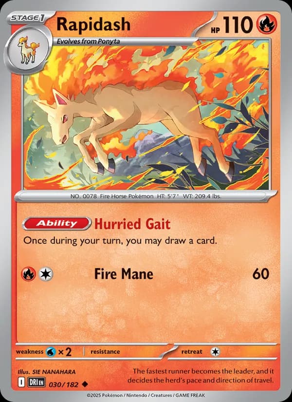Rapidash 030/182, Destined Rivals