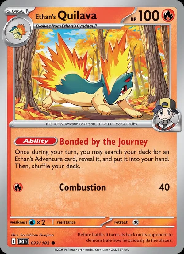 Ethan's Quilava 033/182, Destined Rivals