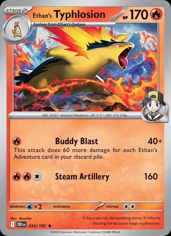 Ethan's Typhlosion 034/182, Destined Rivals