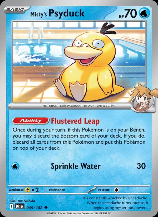 Misty's Psyduck 045/182, Destined Rivals