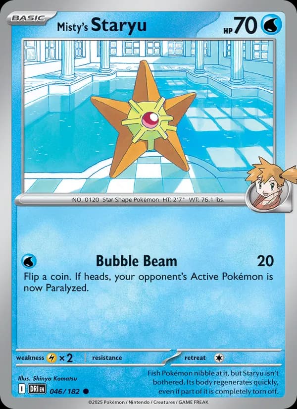 Misty's Staryu 046/182, Destined Rivals